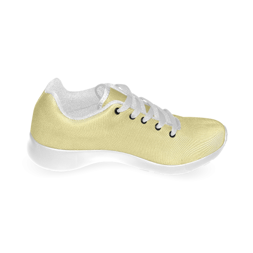 Custard Color Accent Women’s Running Shoes (Model 020)