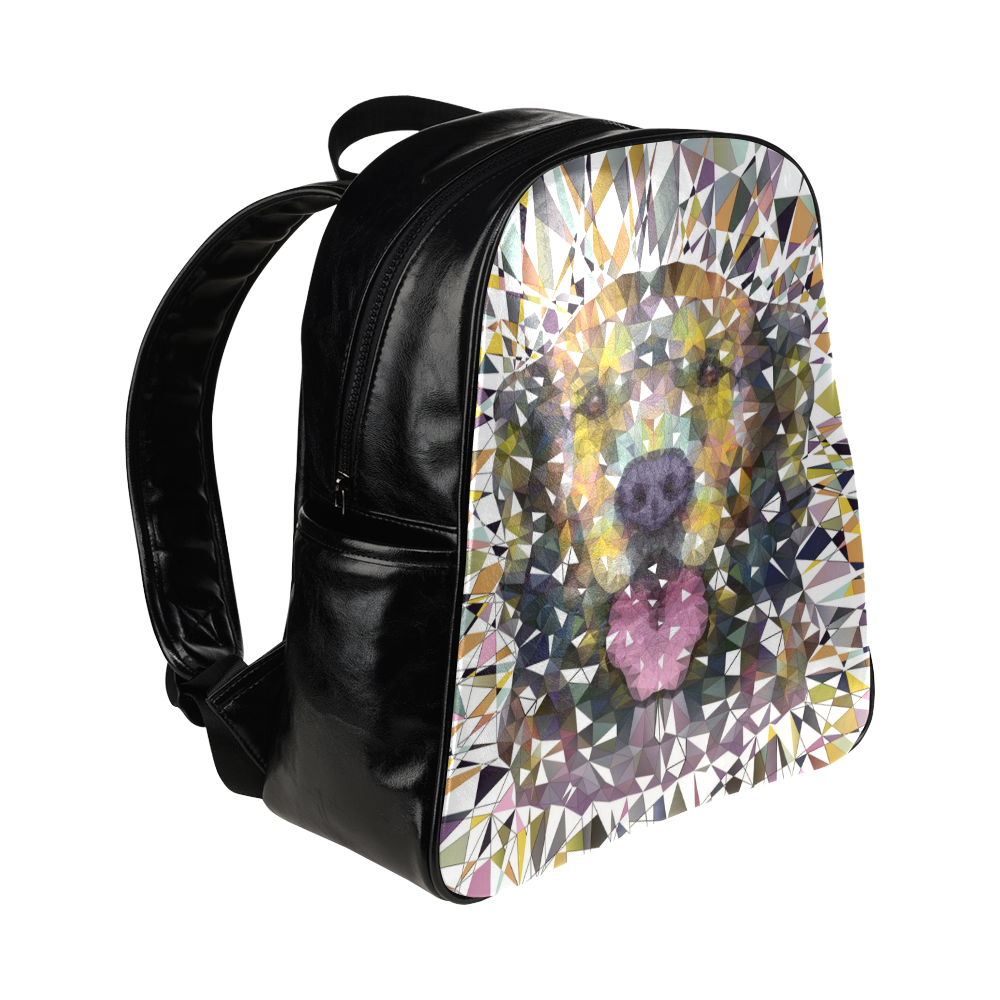 rainbow dog Multi-Pockets Backpack (Model 1636)