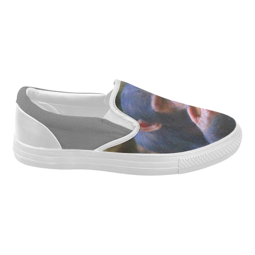 young chimpanzee Women's Slip-on Canvas Shoes (Model 019)