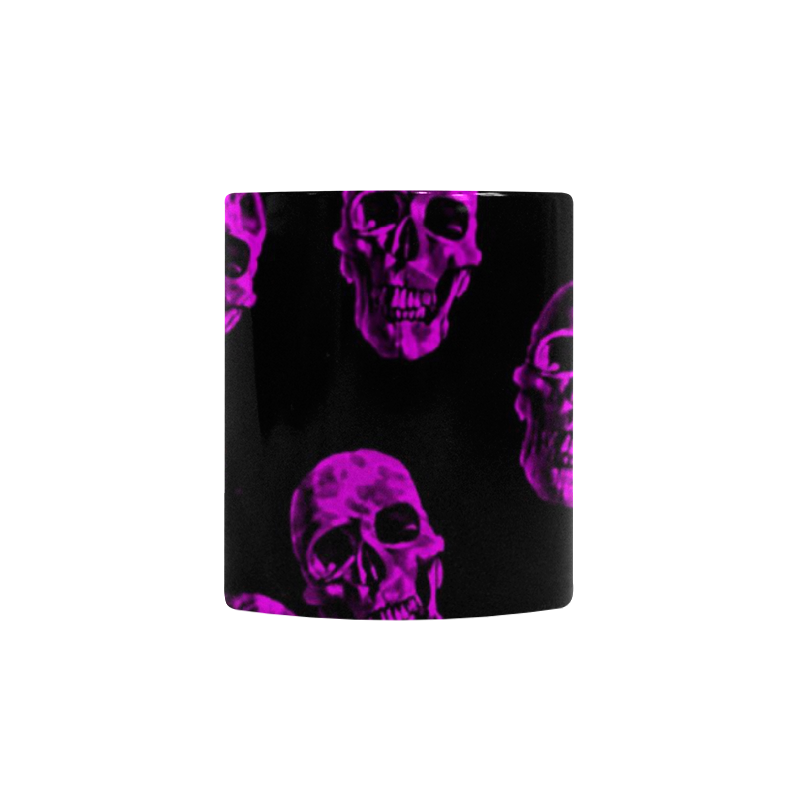 purple skulls Custom Morphing Mug