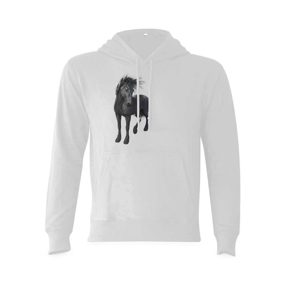 Gothic Friesian Horse Oceanus Hoodie Sweatshirt (Model H03)