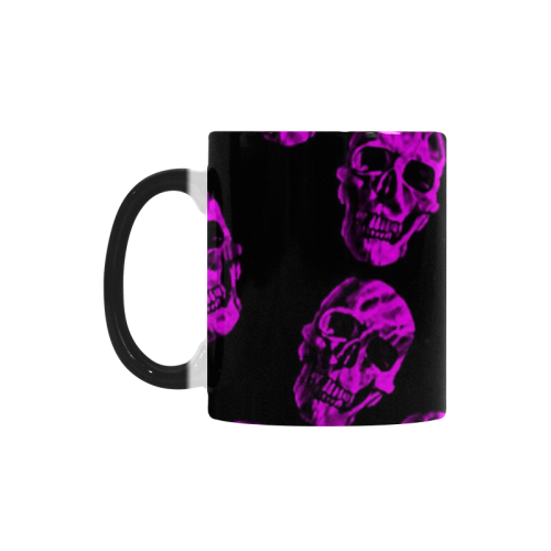 purple skulls Custom Morphing Mug