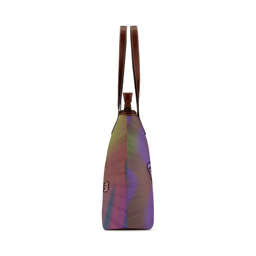 lets dance - Skulls colorful Shoulder Tote Bag (Model 1646)