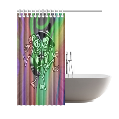 lets dance - Skulls colorful Shower Curtain 69"x72"