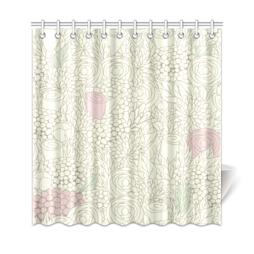 vintage flower pattern Shower Curtain 69"x72"