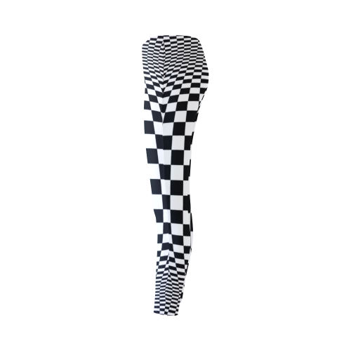 Optical Illusion Checkers Chequers Cassandra Women's Leggings (Model L01)