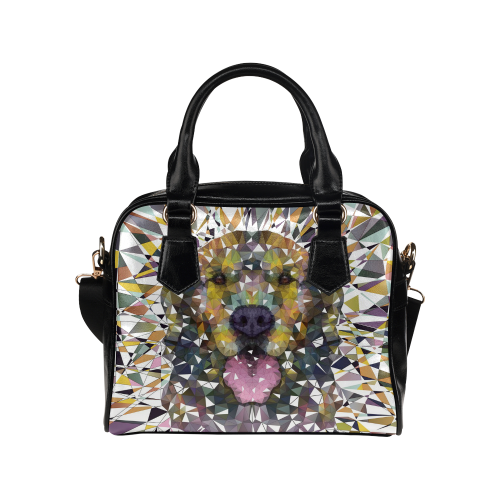 rainbow dog Shoulder Handbag (Model 1634)