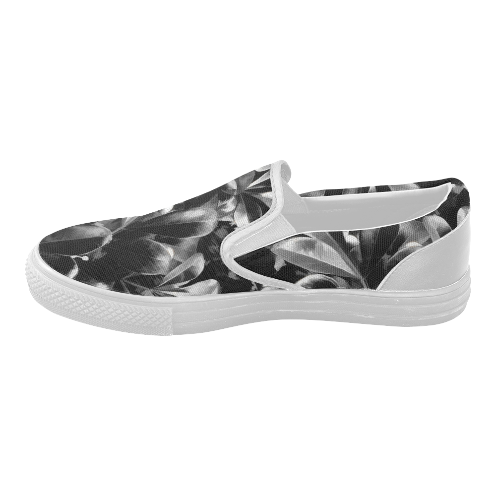 Foliage #1 - Jera Nour Women's Slip-on Canvas Shoes (Model 019)