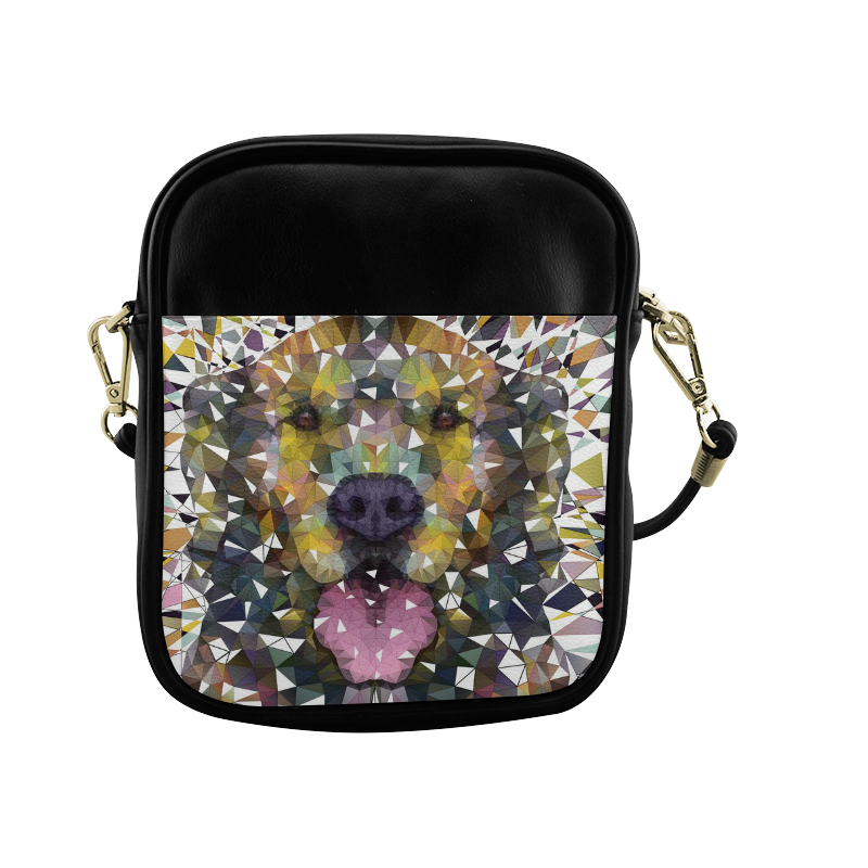 rainbow dog Sling Bag (Model 1627)