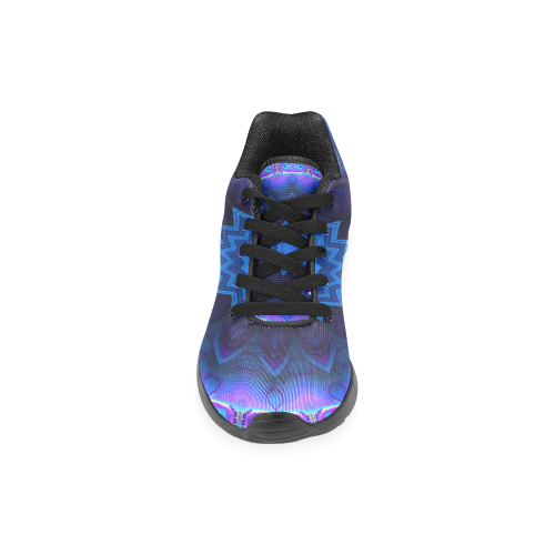 Blue Fire Mandala Women’s Running Shoes (Model 020)
