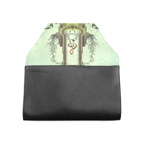 Clef on a decorative button Clutch Bag (Model 1630)