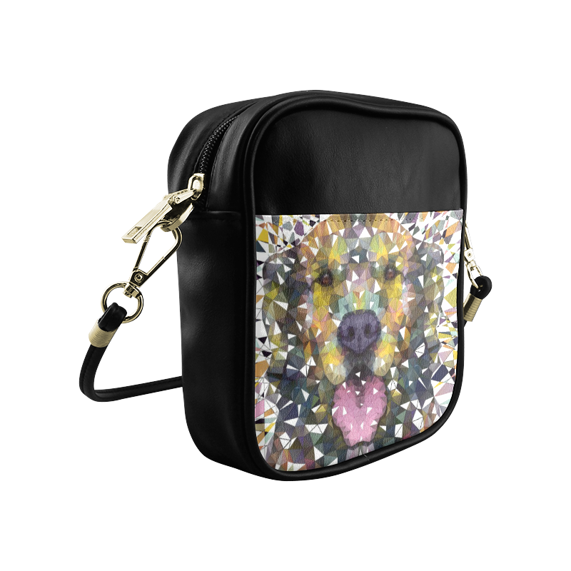 rainbow dog Sling Bag (Model 1627)