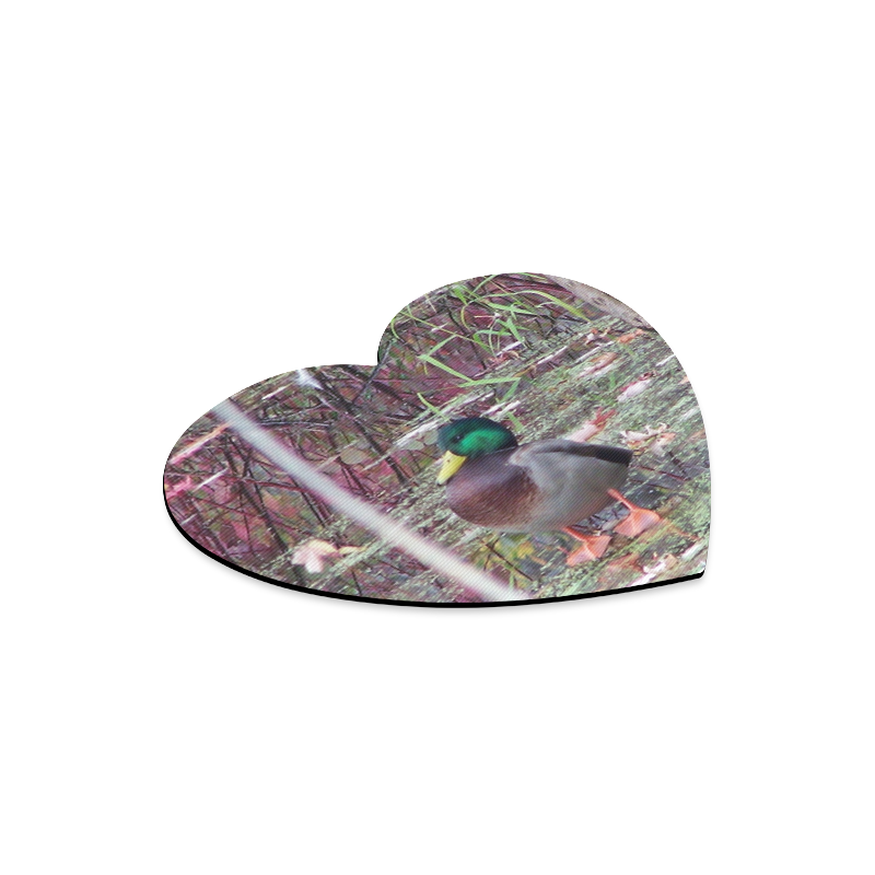 Mallard Drake Heart-shaped Mousepad