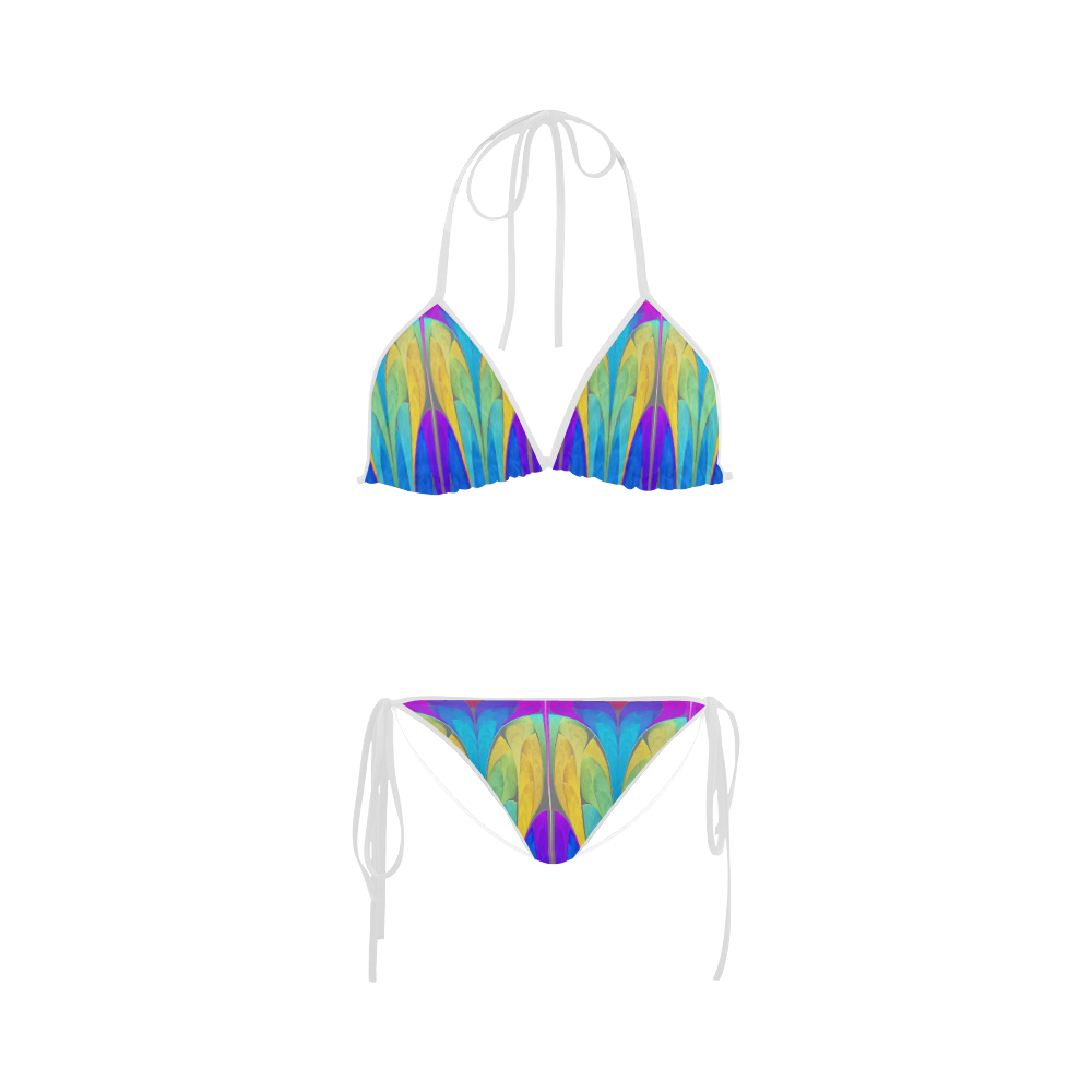 Art Deco Pattern Custom Bikini Swimsuit