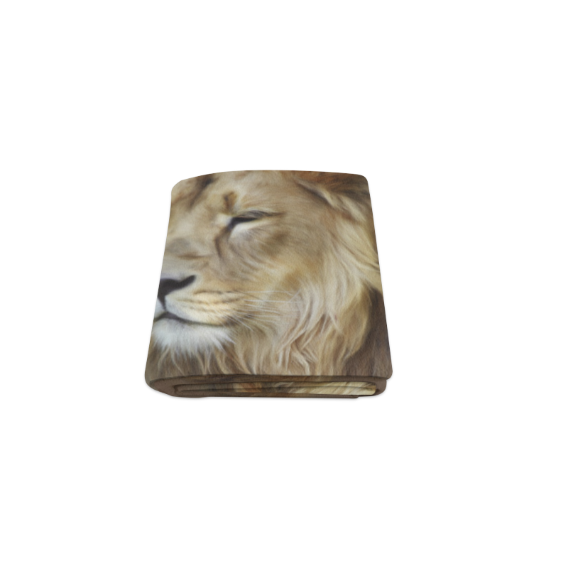 A magnificent painting Lion portrait Blanket 40"x50"