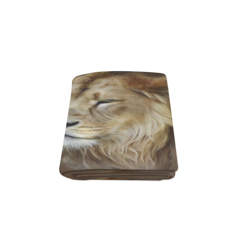 A magnificent painting Lion portrait Blanket 50"x60"