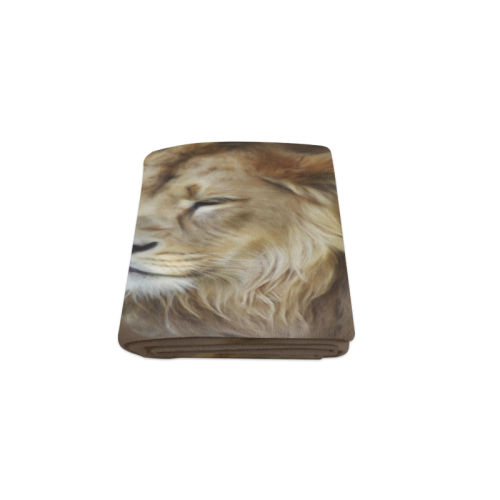 A magnificent painting Lion portrait Blanket 50"x60"