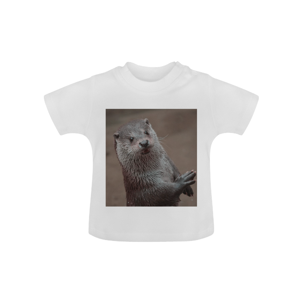 sweet young otter Baby Classic T-Shirt (Model T30)