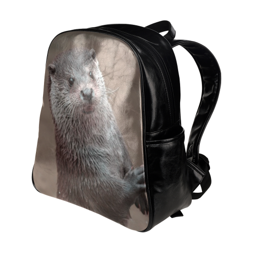 sweet young otter Multi-Pockets Backpack (Model 1636)