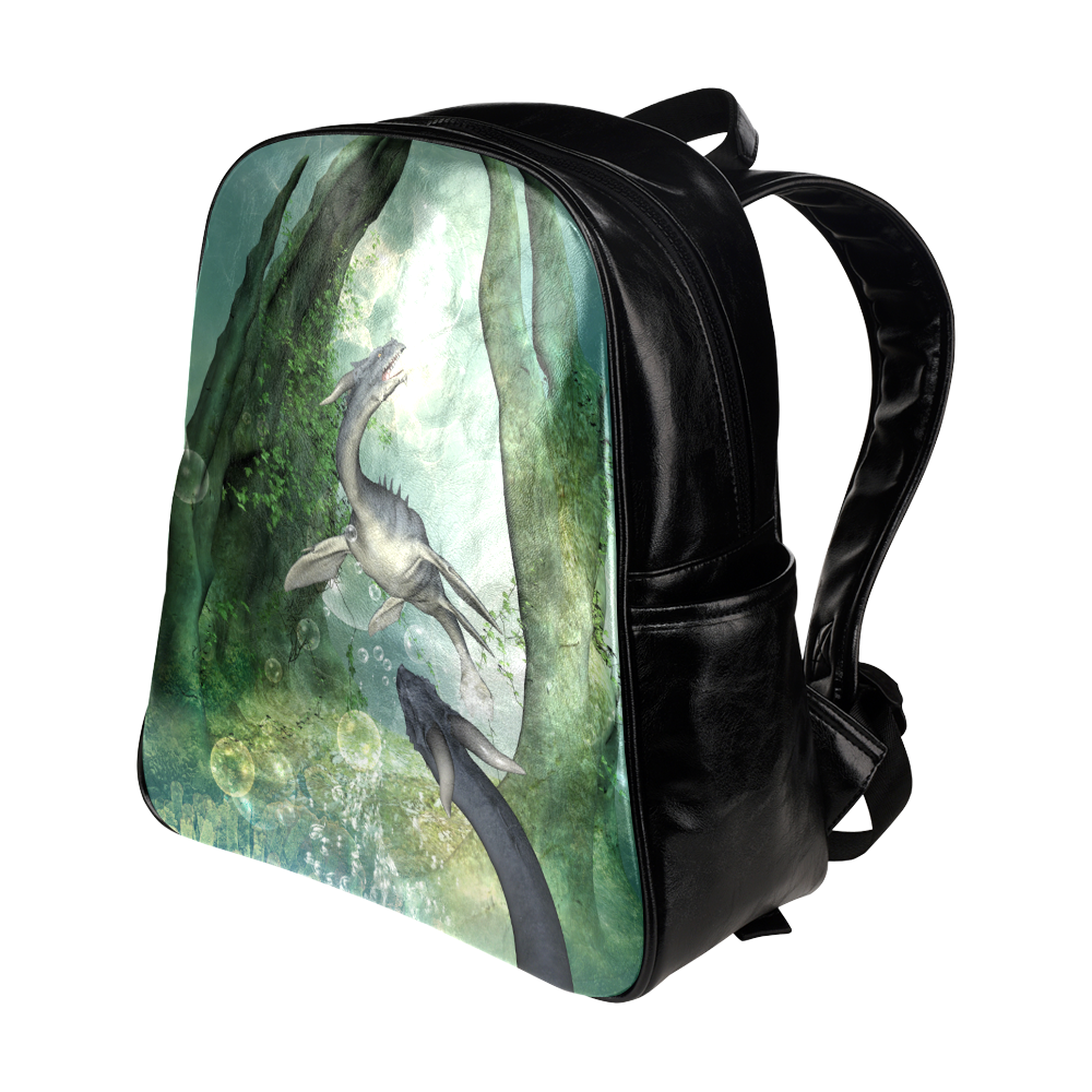 Awesome seadragon Multi-Pockets Backpack (Model 1636)