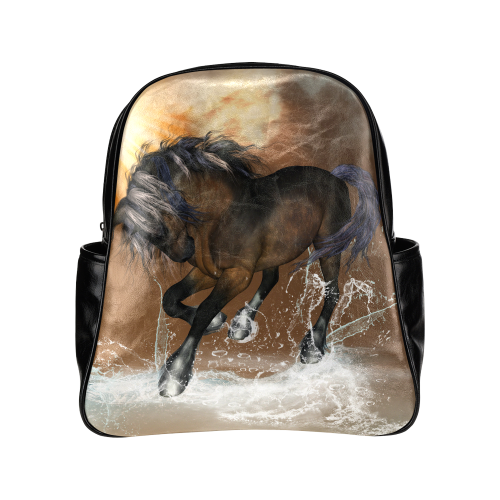 wonderful horse Multi-Pockets Backpack (Model 1636)