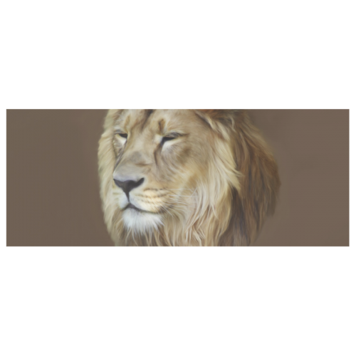 A magnificent painting Lion portrait White Mug(11OZ)
