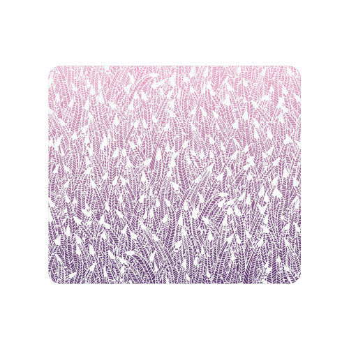 pink purple ombre feather pattern white Men's Clutch Purse （Model 1638）