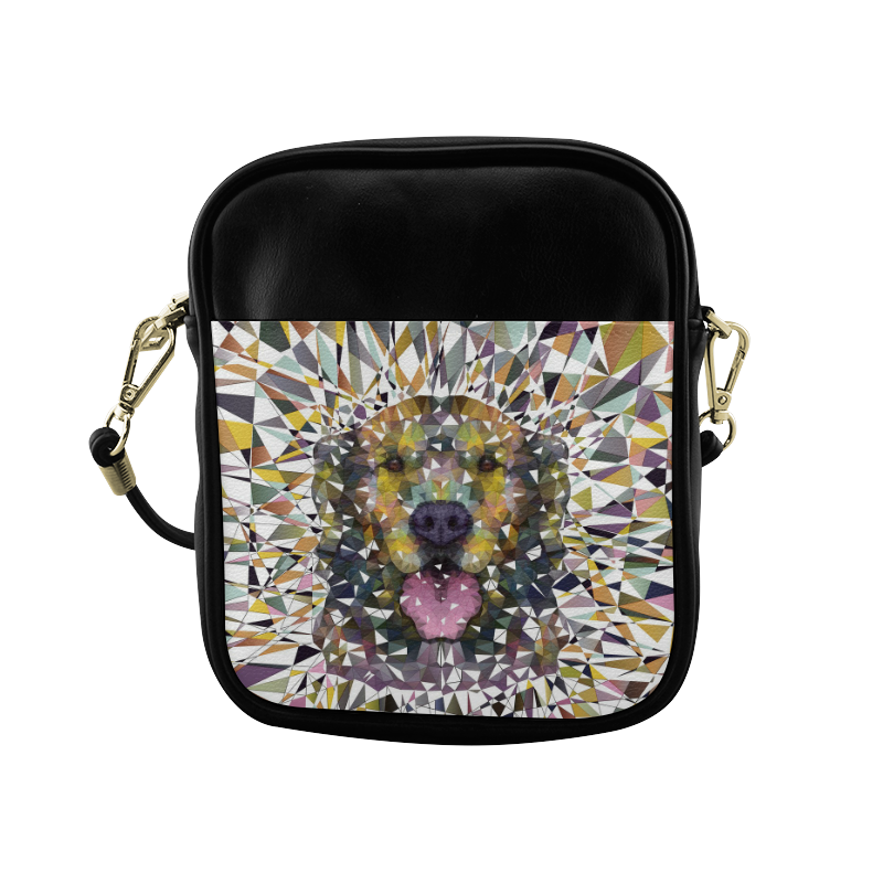 rainbow dog Sling Bag (Model 1627)