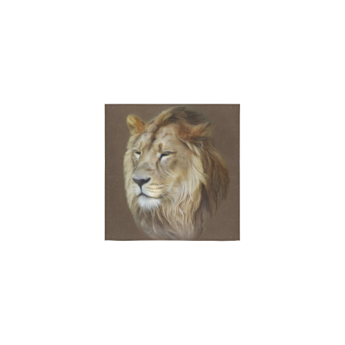A magnificent painting Lion portrait Square Towel 13“x13”