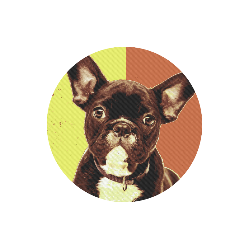 FRENCH BULLDOG Round Mousepad