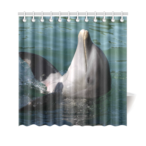 Dolphin20151015 Shower Curtain 69"x70"