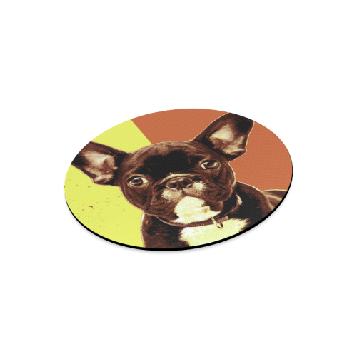 FRENCH BULLDOG Round Mousepad