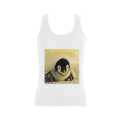 baby penguin Women's Shoulder-Free Tank Top (Model T35)