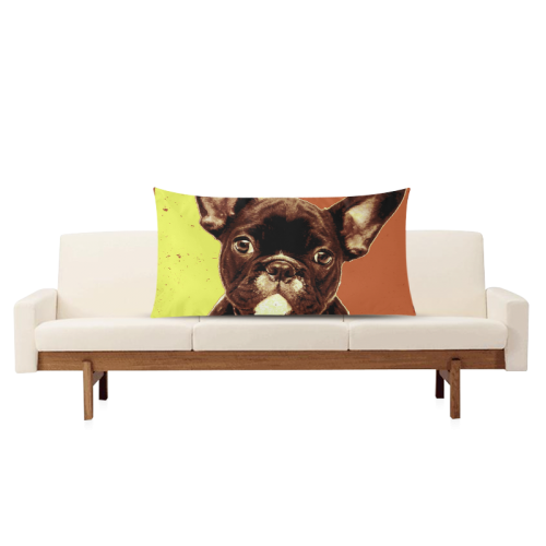 FRENCH BULLDOG Rectangle Pillow Case 20"x36"(Twin Sides)