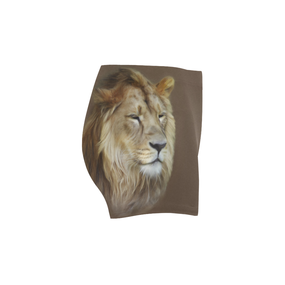 A magnificent painting Lion portrait Briseis Skinny Shorts (Model L04)