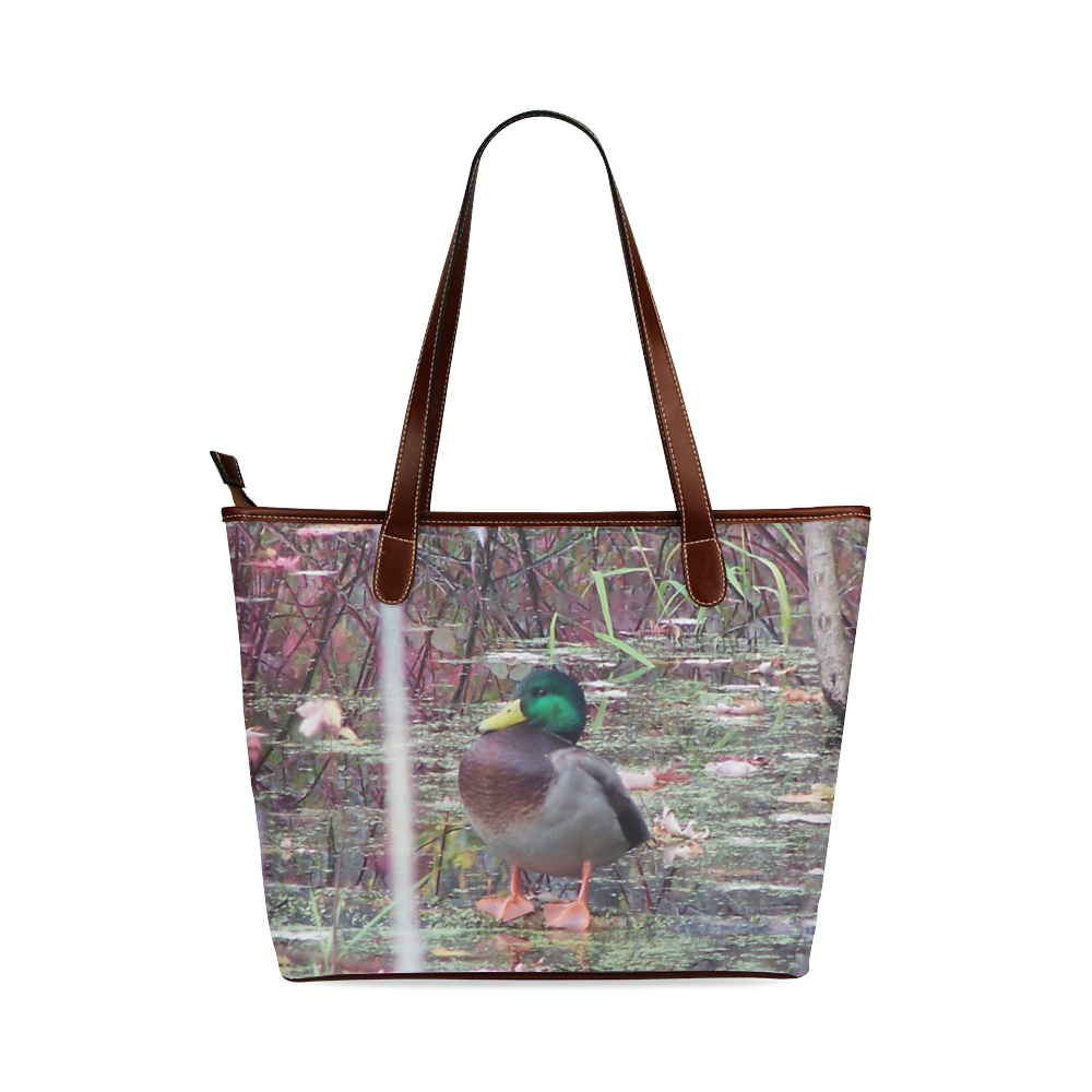 Mallard Drake Shoulder Tote Bag (Model 1646)