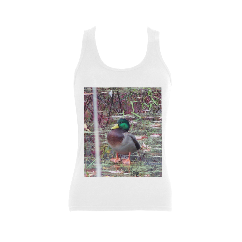 Mallard Drake Women's Shoulder-Free Tank Top (Model T35)