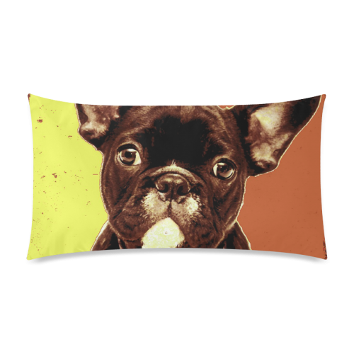 FRENCH BULLDOG Rectangle Pillow Case 20"x36"(Twin Sides)