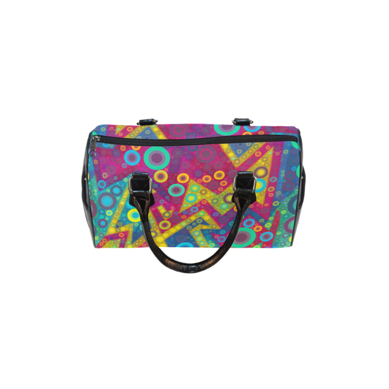 Psychedelic Bubbles Boston Handbag (Model 1621)