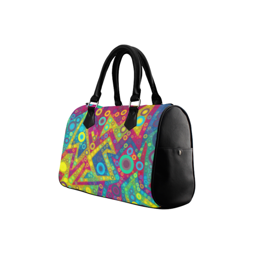 Psychedelic Bubbles Boston Handbag (Model 1621)