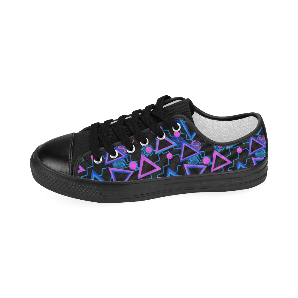 Celebrating Triangles Women's Classic Canvas Shoes (Model 018)