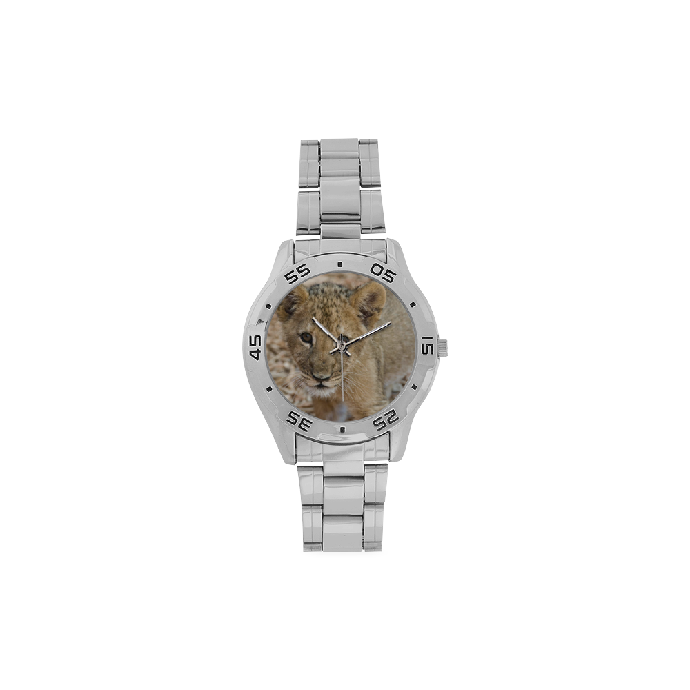 BABY lion Men's Stainless Steel Analog Watch(Model 108)