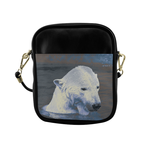 Swimming polar Baer Sling Bag (Model 1627)