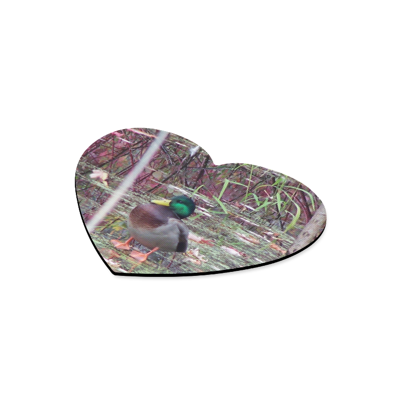 Mallard Drake Heart-shaped Mousepad