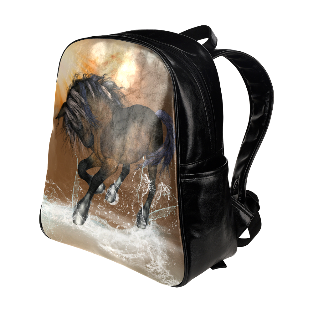 wonderful horse Multi-Pockets Backpack (Model 1636)