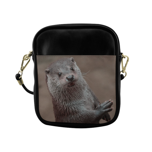 sweet young otter Sling Bag (Model 1627)