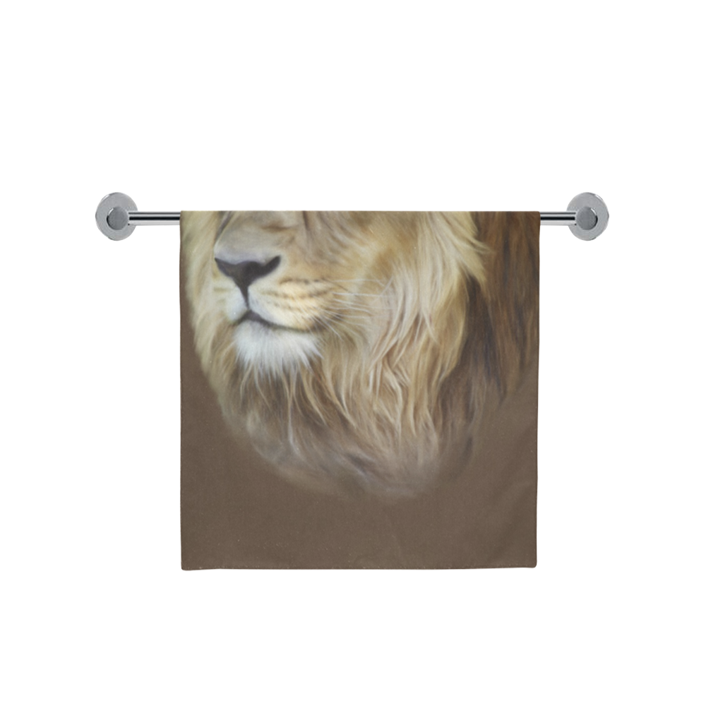 A magnificent painting Lion portrait Bath Towel 30"x56"