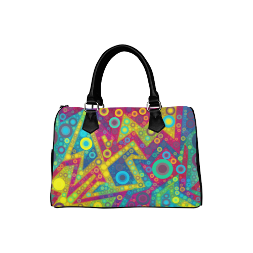 Psychedelic Bubbles Boston Handbag (Model 1621)