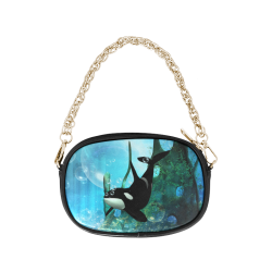 Wonderful orca Chain Purse (Model 1626)
