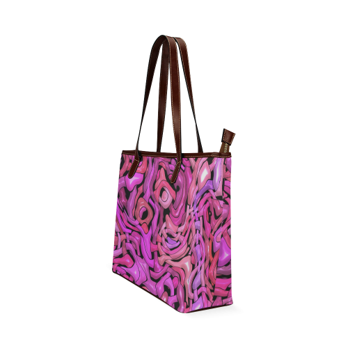 intricate emotions,hot pink Shoulder Tote Bag (Model 1646)